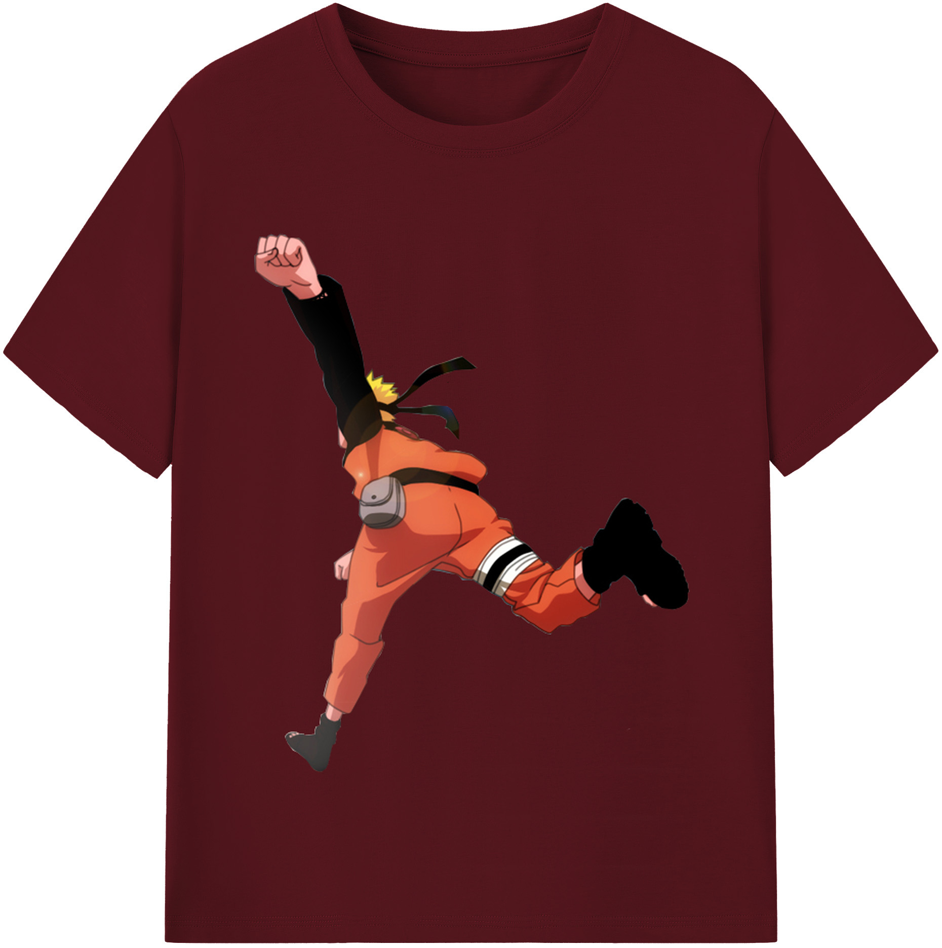 （画像用） NARUTO -ナルト- うずまき ナルト Uzumaki Naruto 綿100％半袖Tシャツ（フロントプリント）